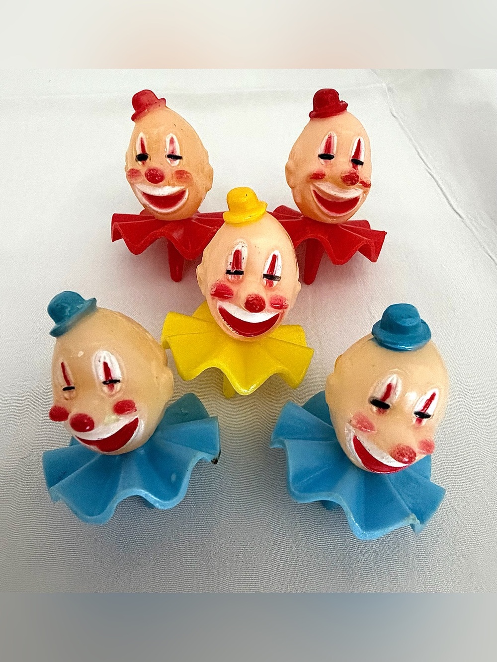 1970’s clown face cupcake & cake toppers